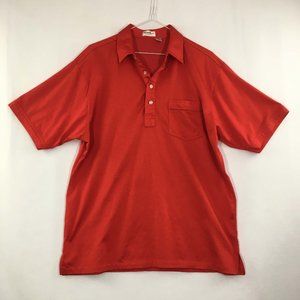 Winner Mate Mens Vintage Red‎ Polo Shirt, Short Sleeve, 4 button, XL